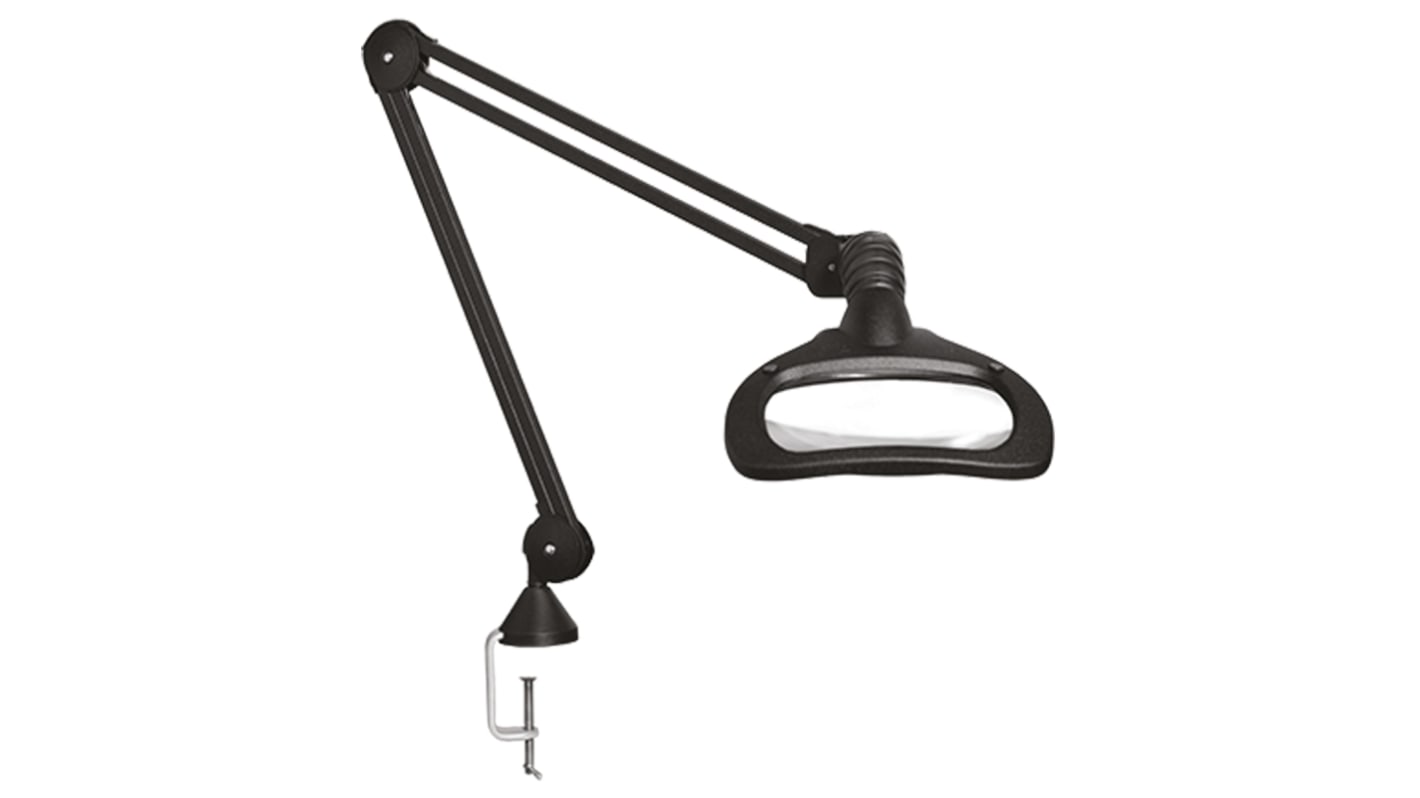 WAL026232 Luxo Wave ESD LED Magnifying Lamp with Table Clamp Mount
