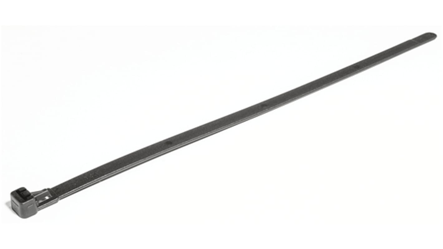 Fascette fermacavi HellermannTyton in PA 6,6 resistente ai raggi UV, 250mm x 7,6 mm, col. Nero