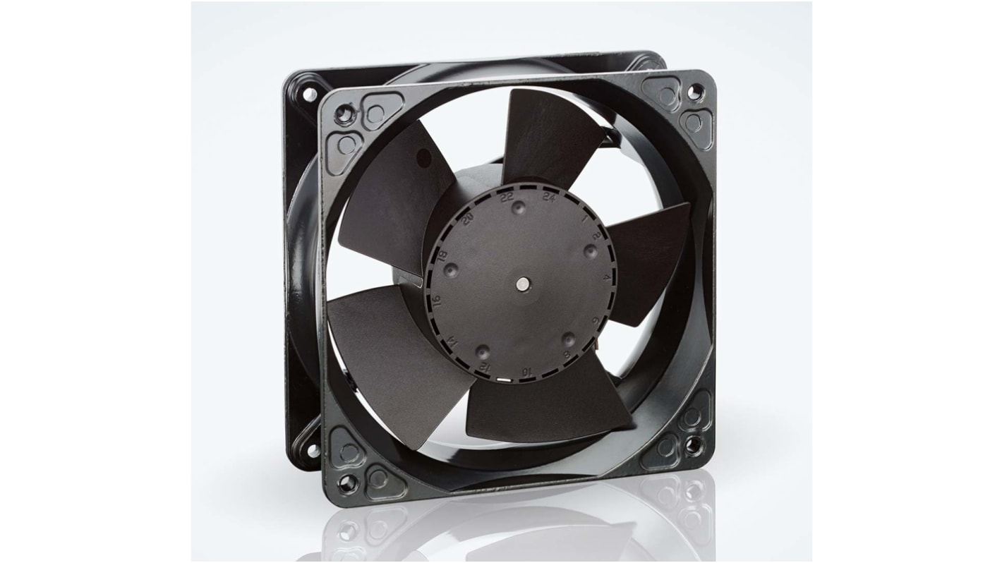 Ventilateur axial 4100 N ebm-papst 24 V c.c., 260m³/h, 119 x 119 x 38mm, 12W