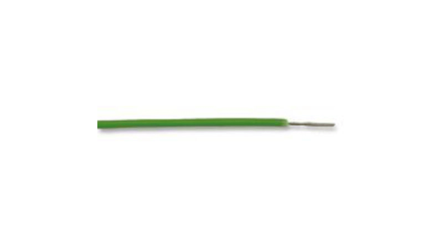 RS PRO Green 0.2 mm² Hook Up Wire, 24 AWG, 7/0.2 mm, 100m, PTFE Insulation