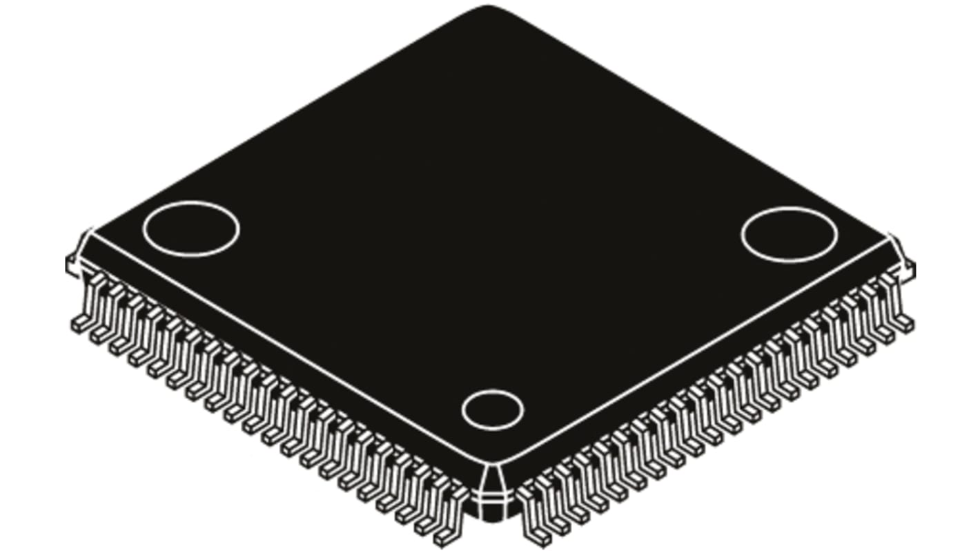 NXP MC9S12D64CFUE, 16bit HSC12 Microcontroller, HCS12, 25MHz, 64 kB Flash, 80-Pin QFP