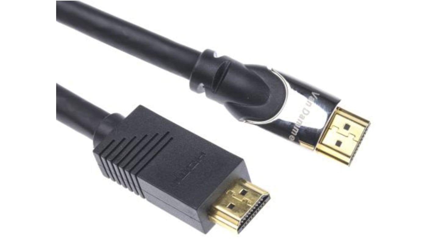 Cable HDMI Negro Van Damme, con. A: HDMI Ethernet Macho, con. B: HDMI Ethernet Macho, long. 15m