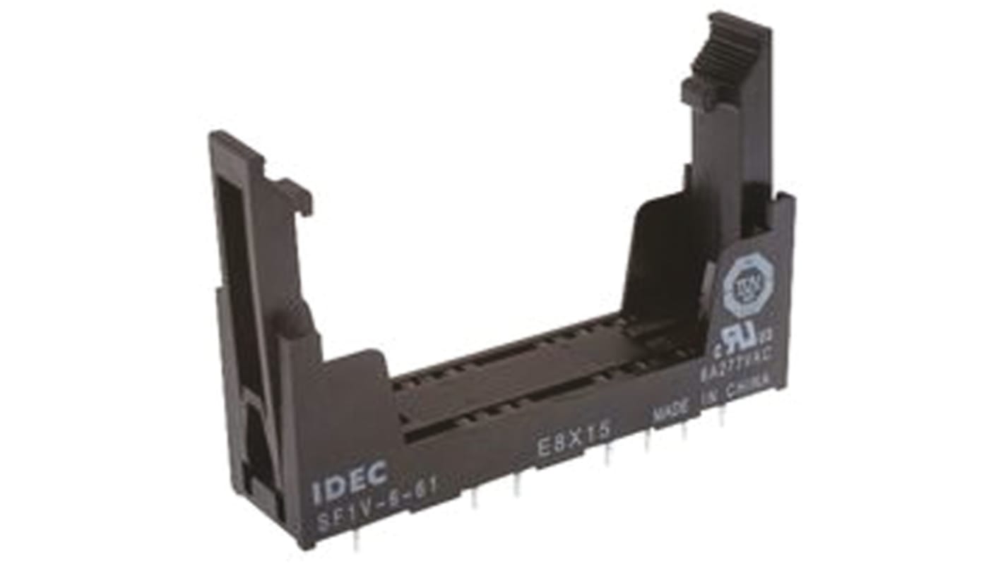 Idec 250V ac/dc Relay Socket, for use with RF1V Force Guided Relay