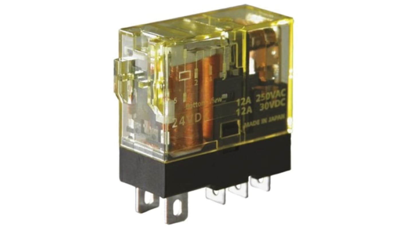 Idec Plug In Non-Latching Relay, 24V dc Coil, 12A Switching Current, SPDT