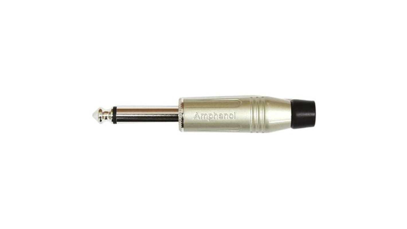 Amphenol Klinken-Stecker 6,35 mm gerade, 2-polig Mono, Kabelmontage Lötanschluss