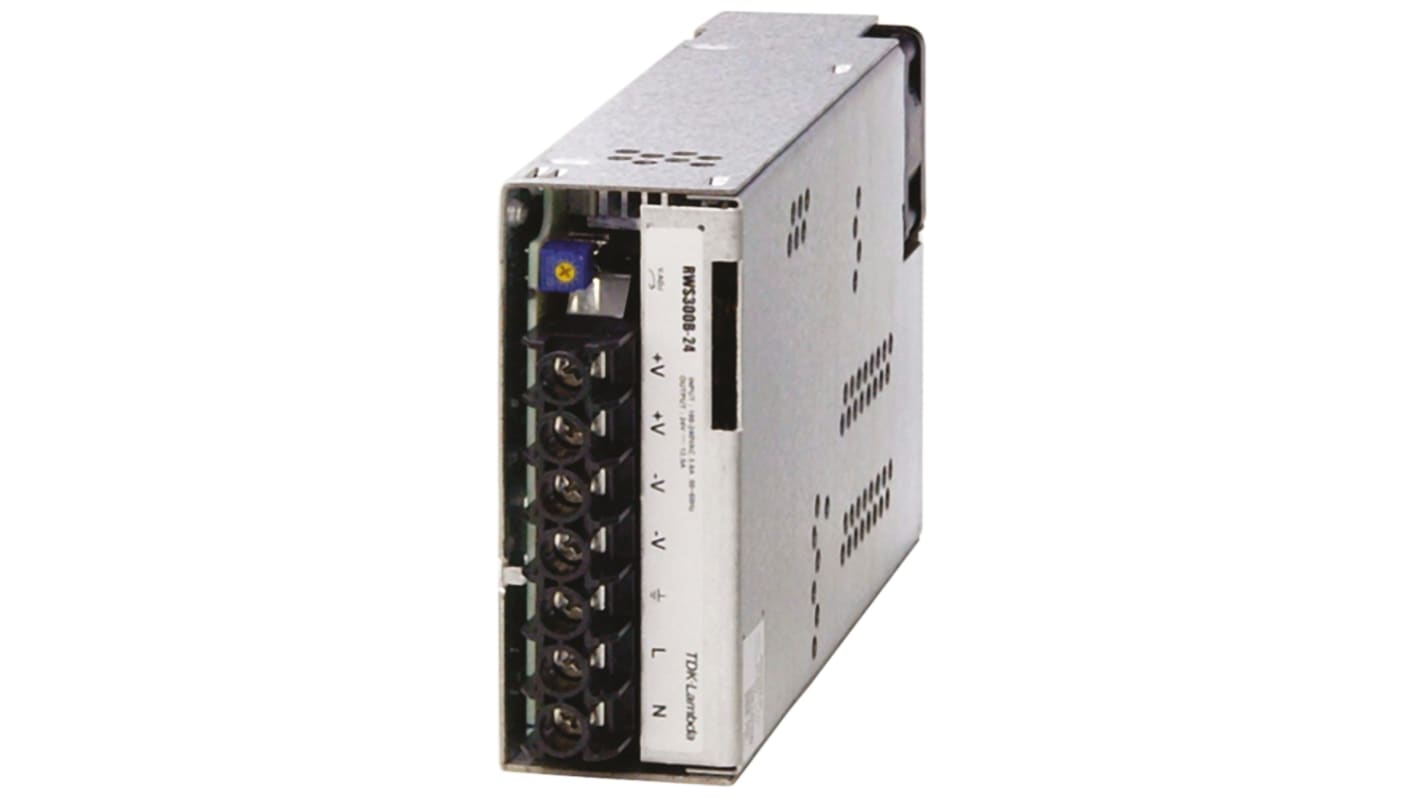 TDK-Lambda Switching Power Supply, RWS300B-48, 48V dc, 6.3A, 302W, 1 Output, 120 → 370 V dc, 85 → 265 V