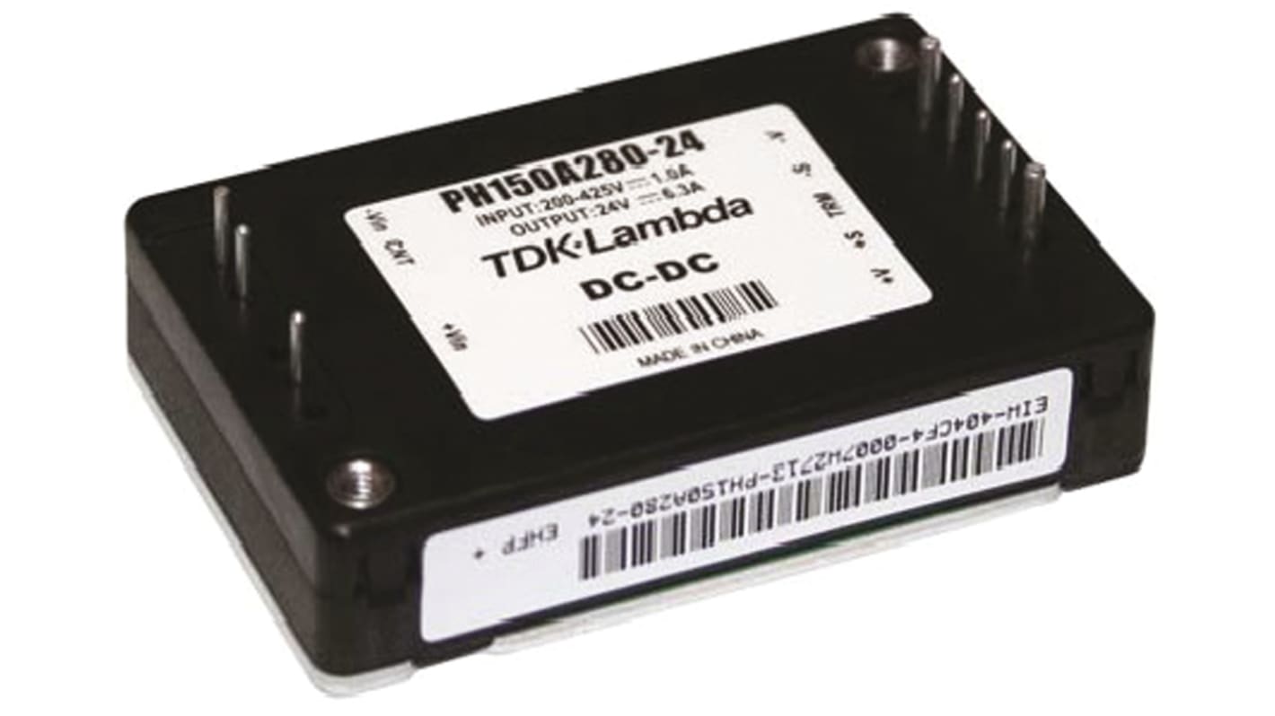 Convertisseur DC-DC TDK-Lambda, PH-A280, Montage traversant, 75.6W, 1 sortie, 12V c.c., 6.3A