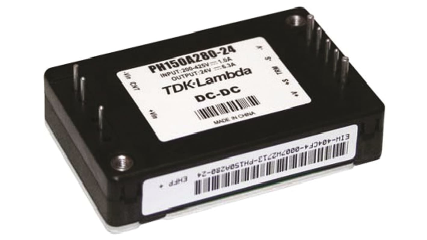 Convertisseur DC-DC TDK-Lambda, PH-A280, Montage traversant, 100.8W, 1 sortie, 48V c.c., 2.1A