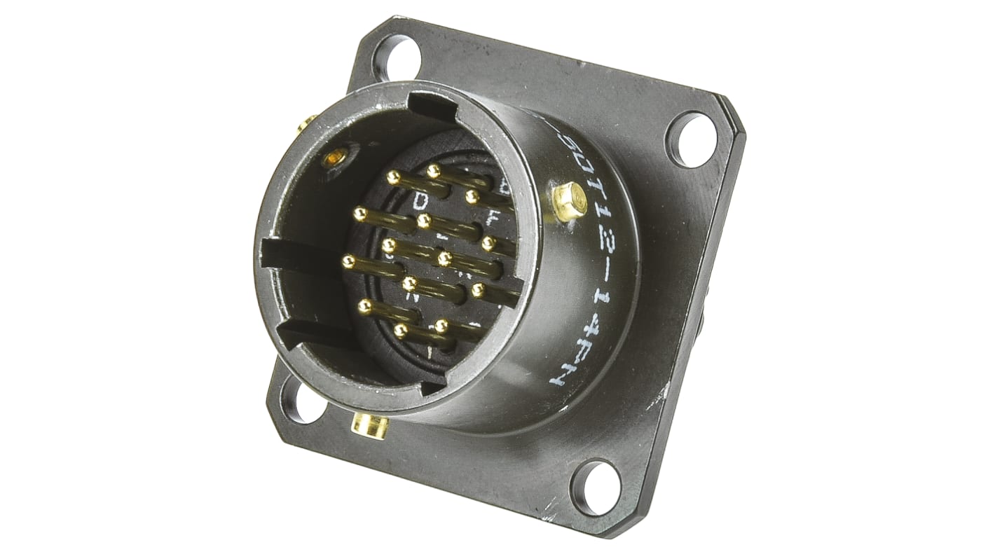 62GB50T1214PN Amphenol Limited, 62GB 14 Way Flange Mount MIL Spec