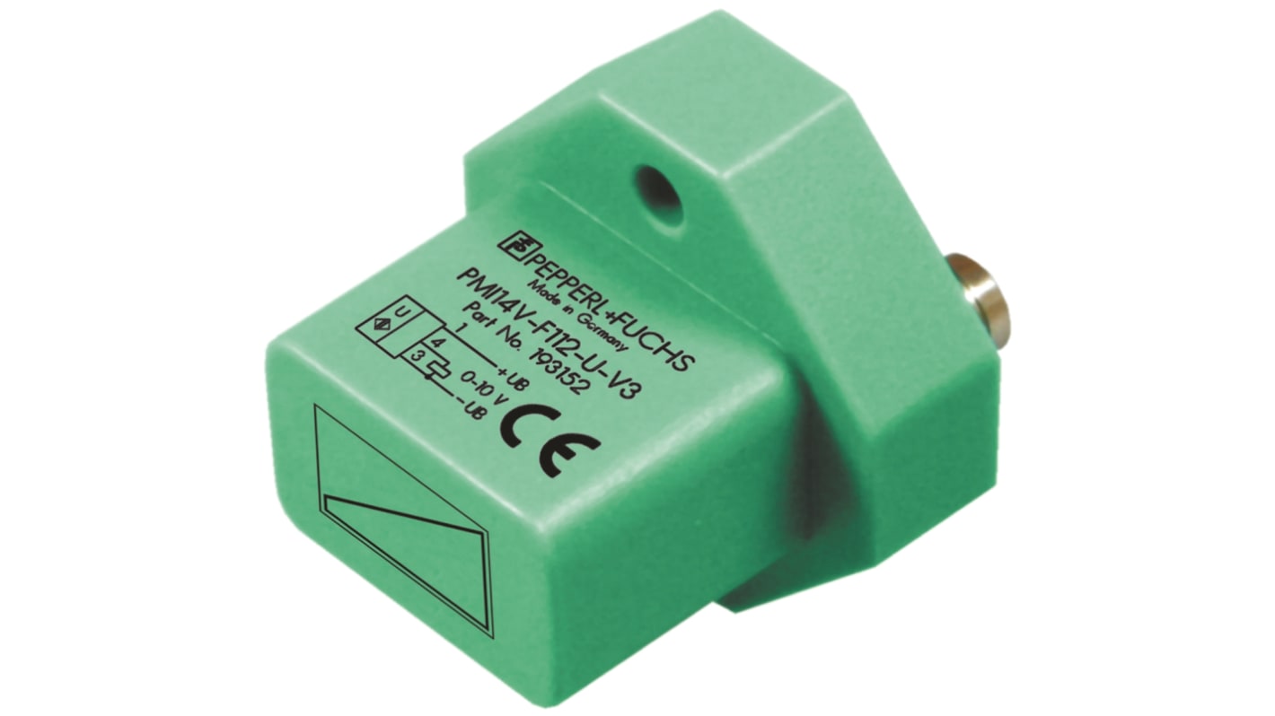 Pepperl + Fuchs Inductive Block-Style Proximity Sensor, 2.5 mm Detection, Analogue Output, 18 → 30 V dc, IP67