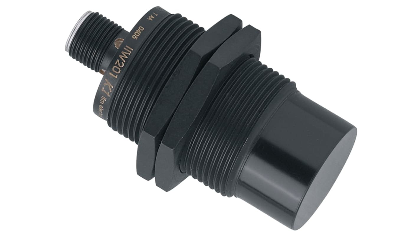 Sensor de proximidad ifm electronic, M30 x 1.5, alcance 22 mm, salida PNP, 10 → 30 V dc, IP67, 1kHz