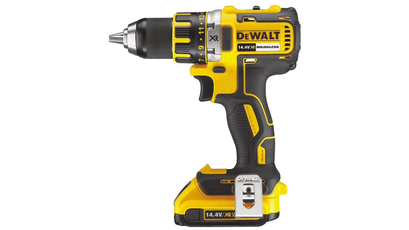 DeWALT DCD732D2 XR Brushless Li-Ion Akku Bohrschrauber 14.4V 2000U/min 2Ah 310W