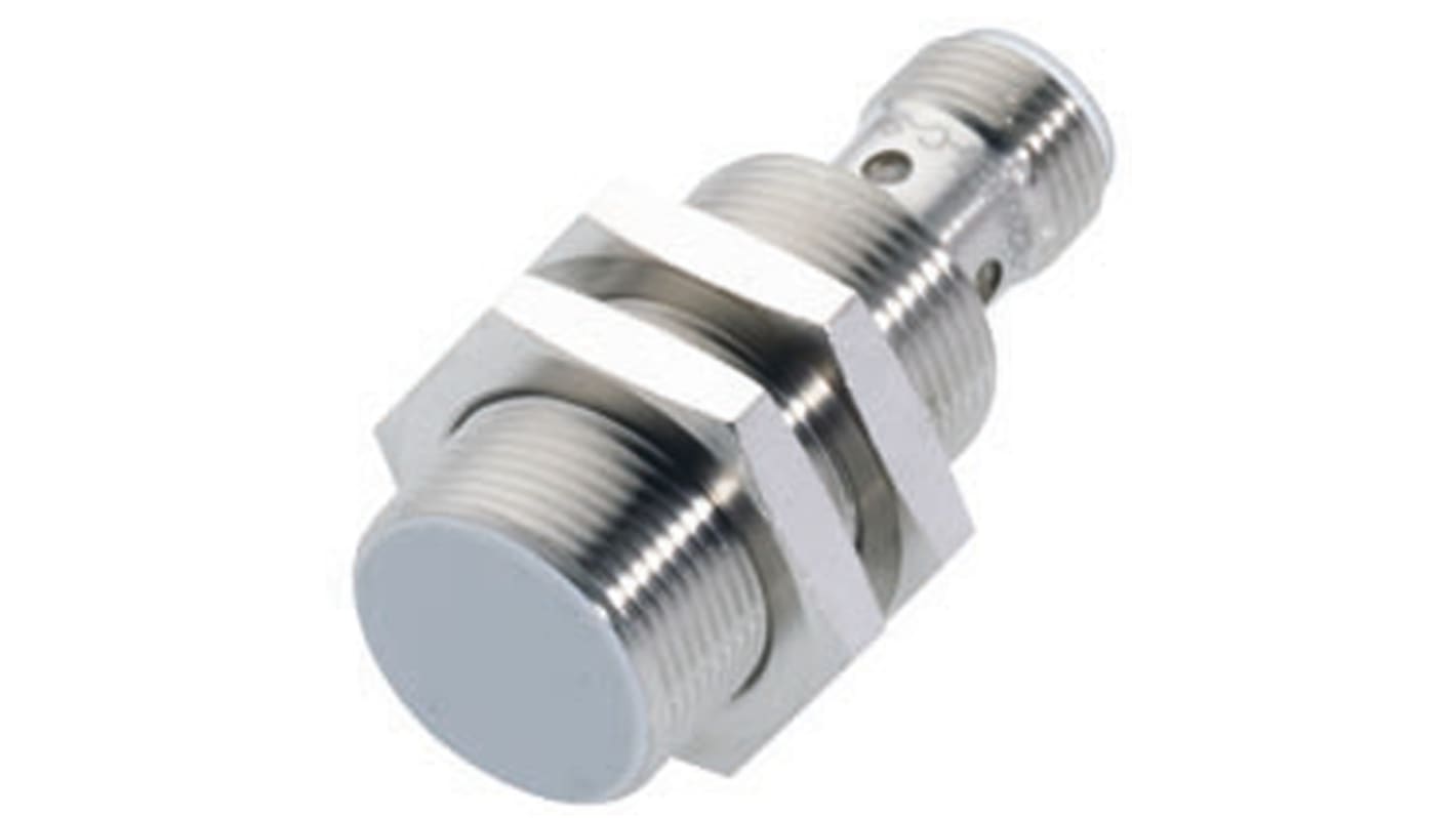 BALLUFF Inductive Barrel-Style Proximity Sensor, M18 x 1, 8 mm Detection, PNP Output, 10 → 30 V dc, IP67