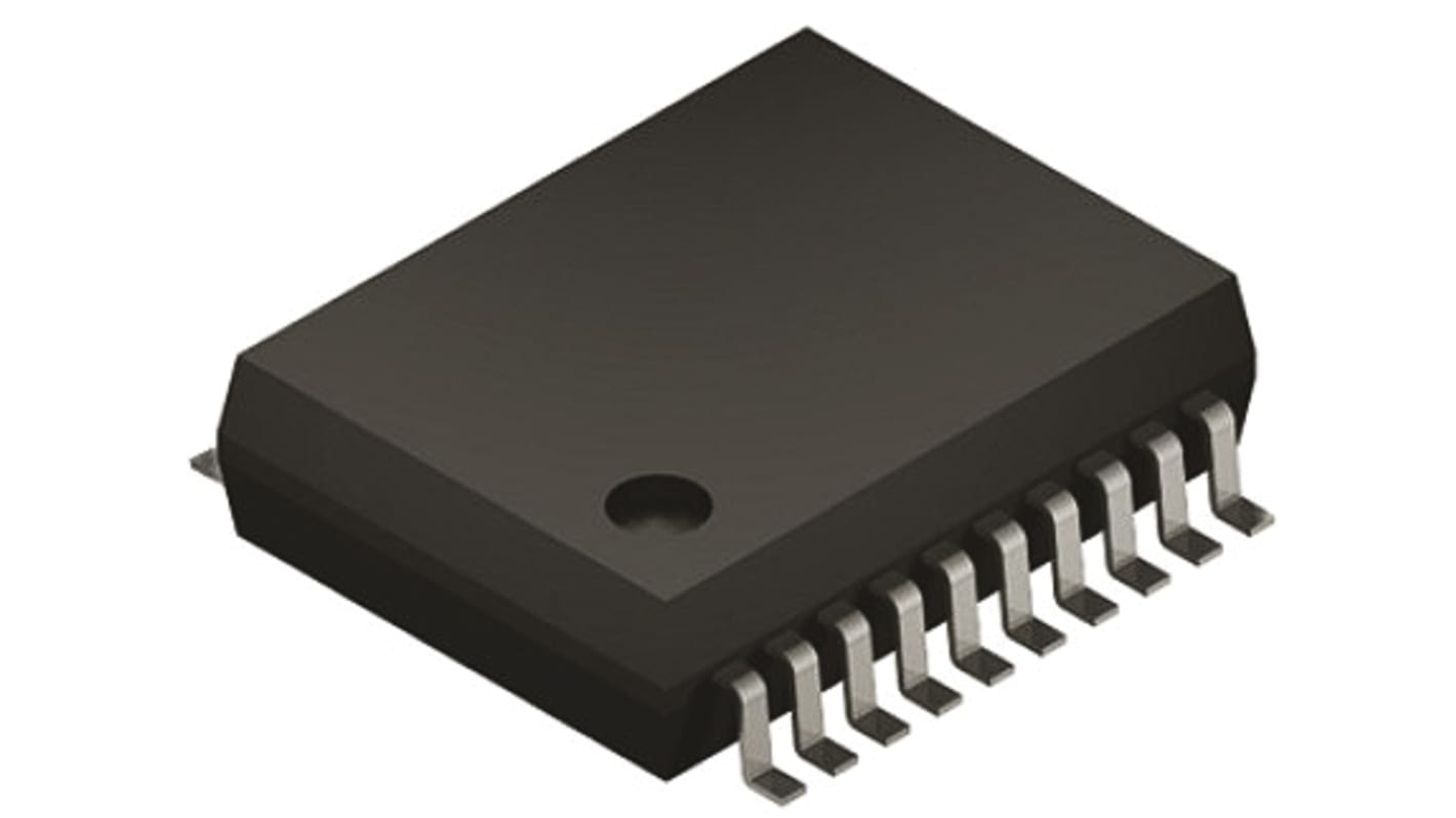 Front End compteur d'énergie MCP3910A1-E/SS, 24 bits, 2 voies, 125ksps, SPI, 20 broches, SSOP