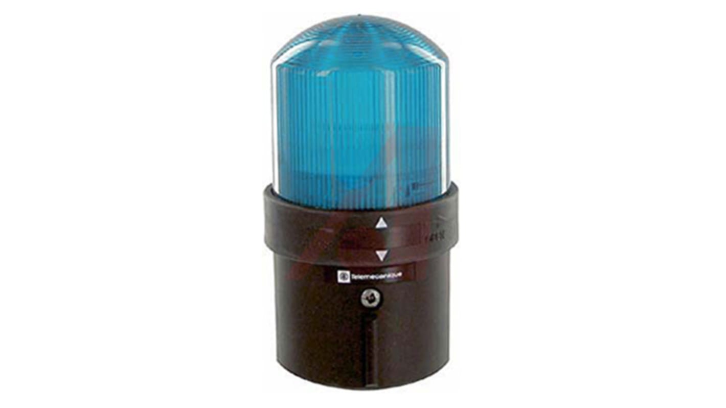 Schneider Electric XVBL Series Blue Steady Beacon, 250 V ac, Base Mount, Incandescent, LED Bulb, IP65, IP66