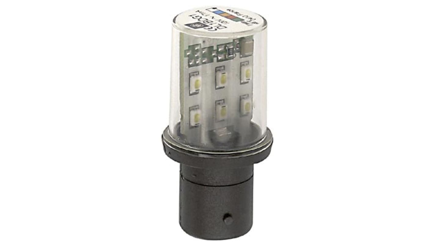 DL1BDG1 | Schneider Electric BA15d LED Lamp, White, 120 V ac | RS