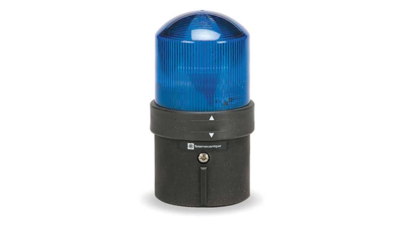 Schneider Electric XVB Series Blue Flashing Beacon, 24 V ac, 24 → 48 V dc, Tube Mounting, Incandescent Bulb,