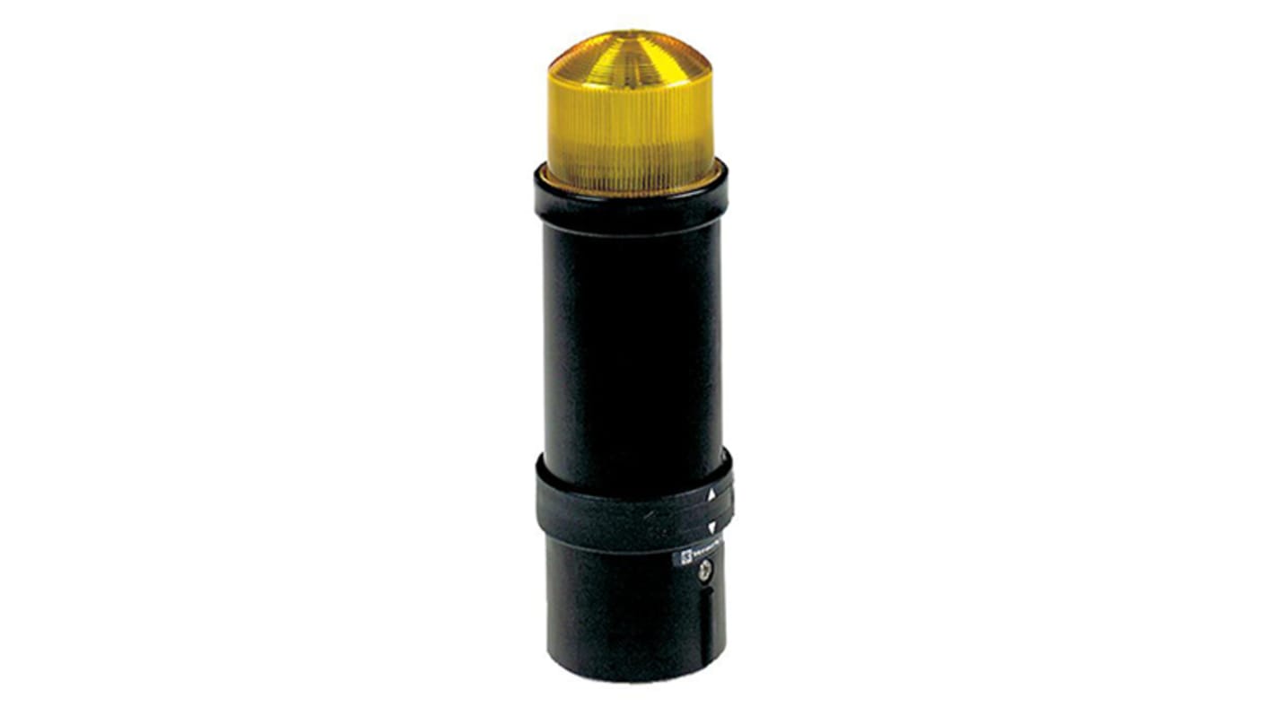 Schneider Electric XVB Series Yellow Flashing Beacon, 24 V ac, 24 V dc, Tube Mounting, Xenon Bulb, IP65, IP66