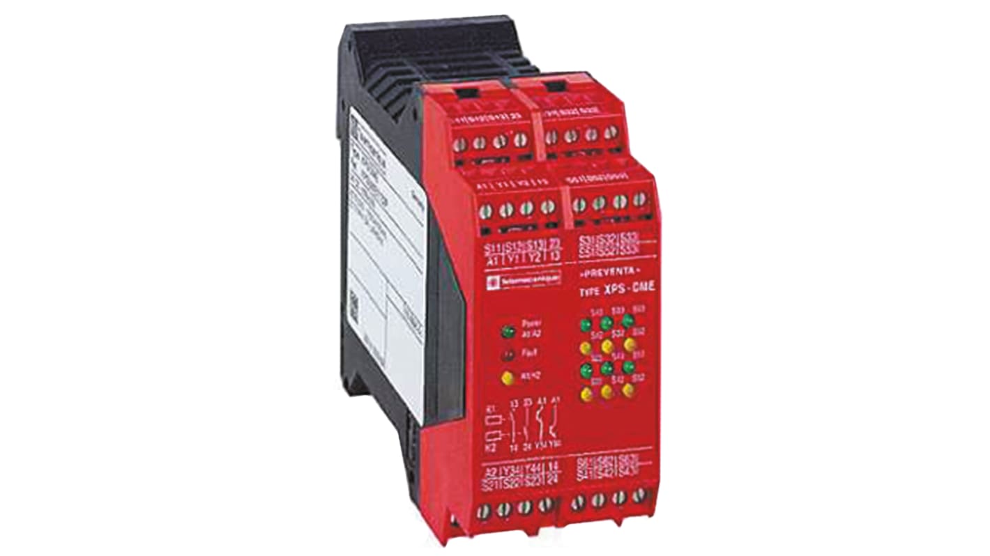 Schneider Electric Single-Channel Safety Switch/Interlock Safety Relay, 24V dc, 2 Safety Contacts