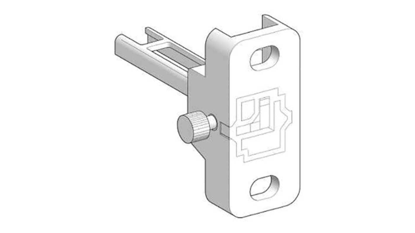 Llave Telemecanique Sensors XCSZ83 para uso con Interruptor de seguridad XCSMP Pivote a la derecha