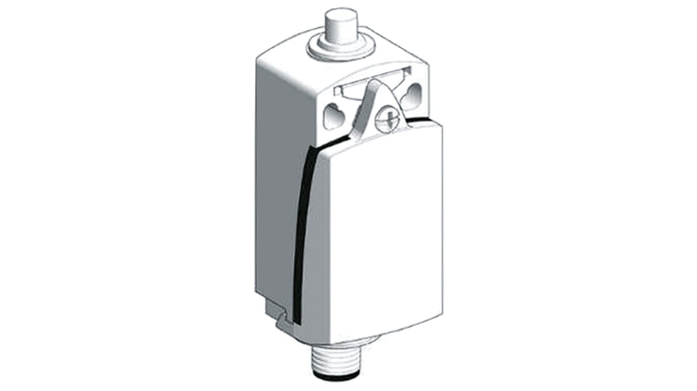 Telemecanique Sensors OsiSense XC Series Plunger Limit Switch, NO/NC, IP66, IP67, DPST, Zamak Zinc Alloy Housing, 60V