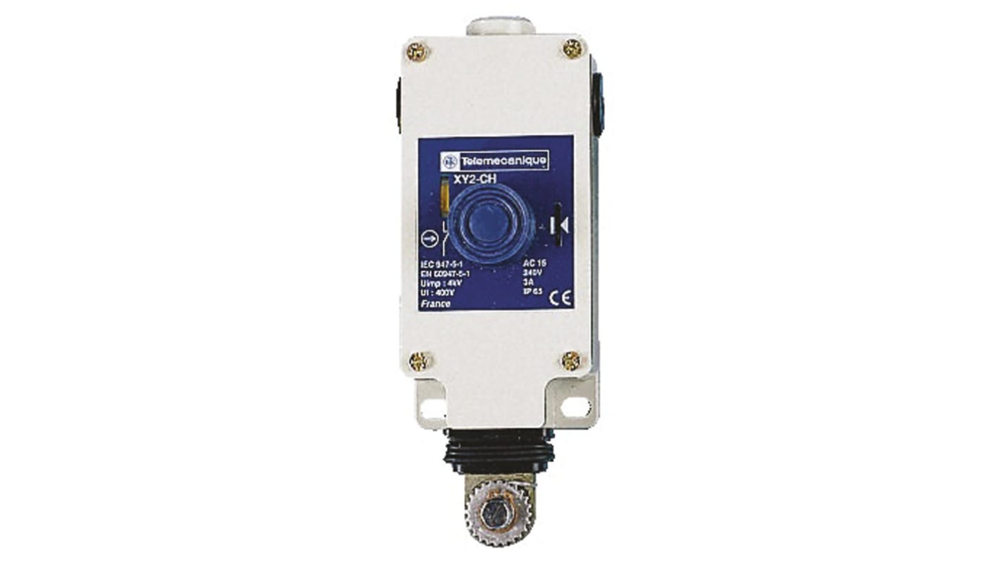 Interrupteur à câble Telemecanique Sensors XY2-CH 15m NO/NF, montage Droit