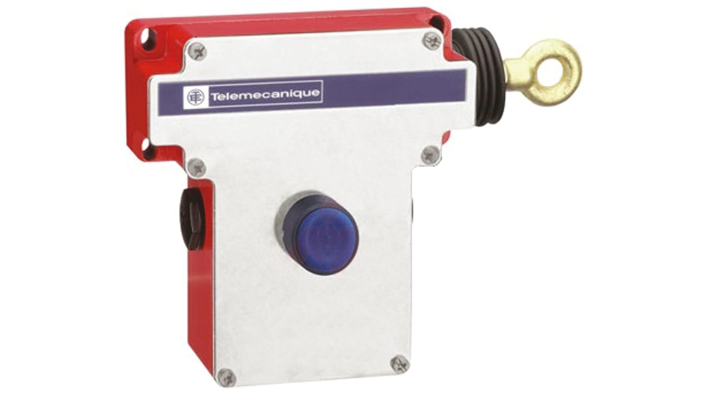 Interruptor de cable Telemecanique Sensors XY2CE1A150H7, 50m, NA/NC, 10 A, Tensión AC Máxima 300V, Lado derecho