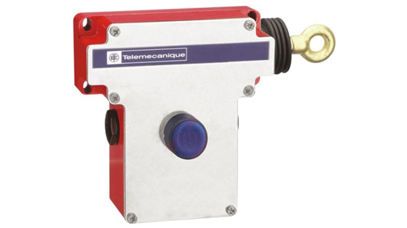 Interruptor de cable Telemecanique Sensors XY2CE1A250H7, 50m, NA/NC, 10 A, Tensión AC Máxima 300V, Lado derecho