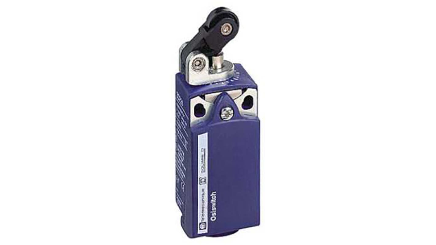 Telemecanique Sensors OsiSense XC Series Roller Plunger Limit Switch, NO/NC, IP66, IP67, Plastic Housing, 10A Max