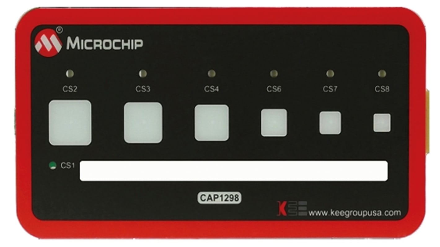 DM160223 | Microchip CAP1298 RightTouch Capacitive Touch Evaluation Kit ...