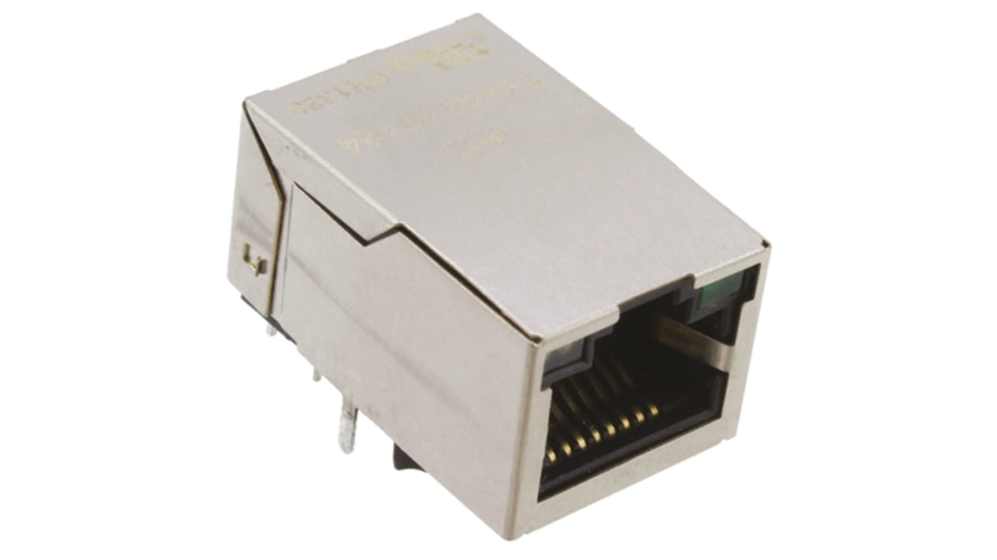 Lan Ethernet transzformátor Furatba, 16.2 x 13.5 x 25.3mm, -40 → +85 °C