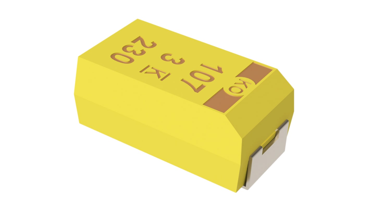 KEMET T543_COTS, SMD Polymerkondensator 15μF ±20% / 63V dc, -55°C → +105°C