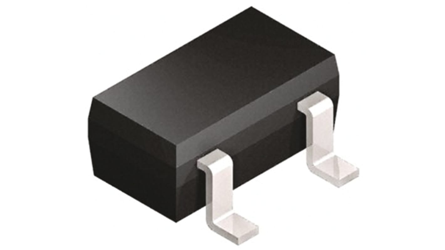 Vishay SMD Schottky Diode, 30V / 200mA, 3-Pin SOT-23