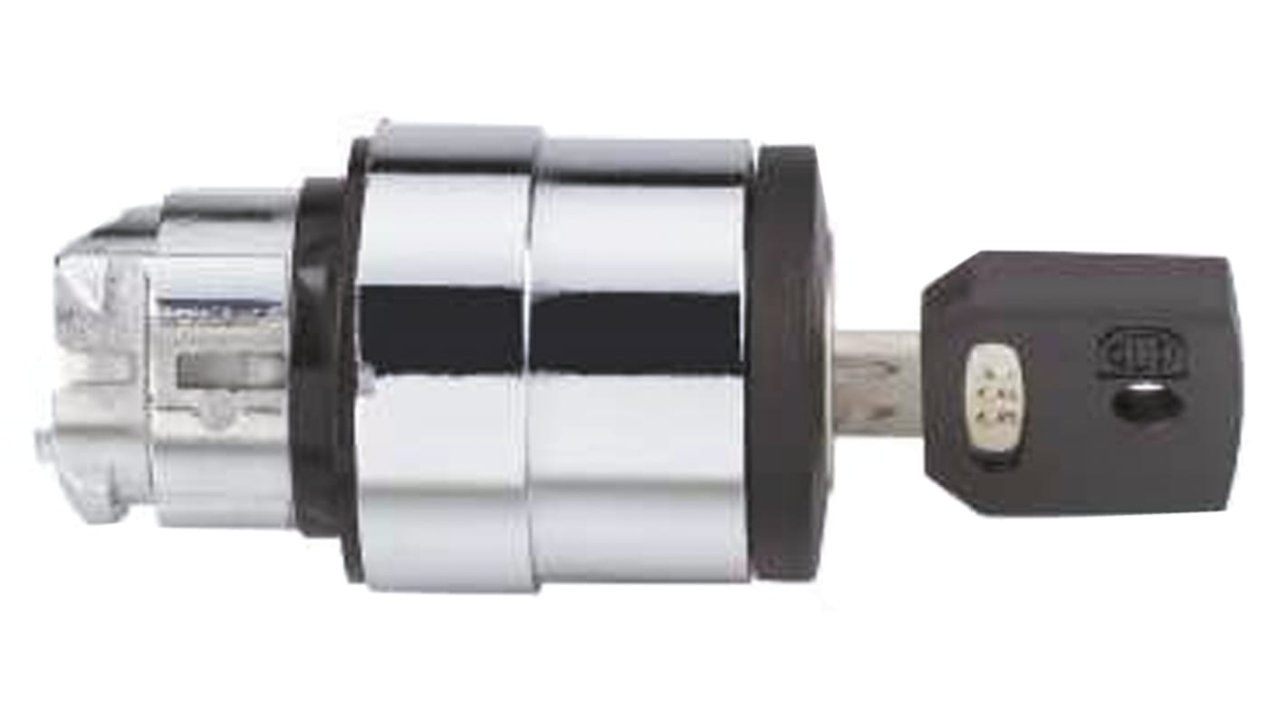 Schneider Electric Harmony XB4 3-position Key Switch Head, Latching, 22mm Cutout