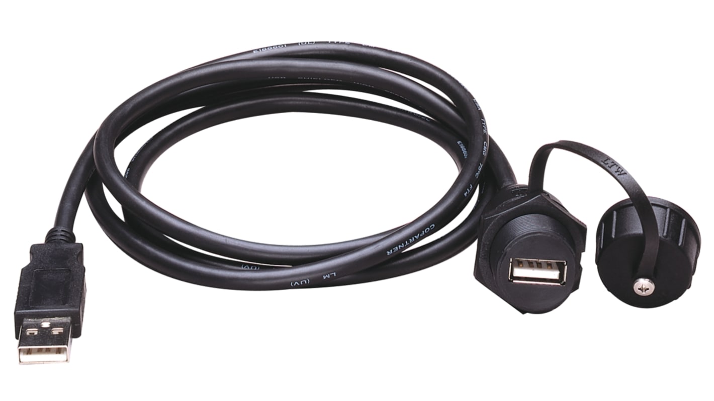 Cable de conexión USB a PC Schneider Electric de 1m para HMISTO, HMISTU, XBTGK, XBTGT1.5, XBTGT2, XBTGT4, XBTGT5,