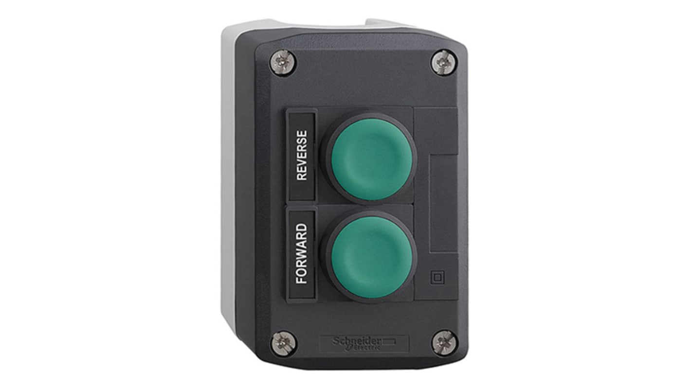 Schneider Electric Momentary Push Button Control Station, Polycarbonate, IP66, IP67, IP69K