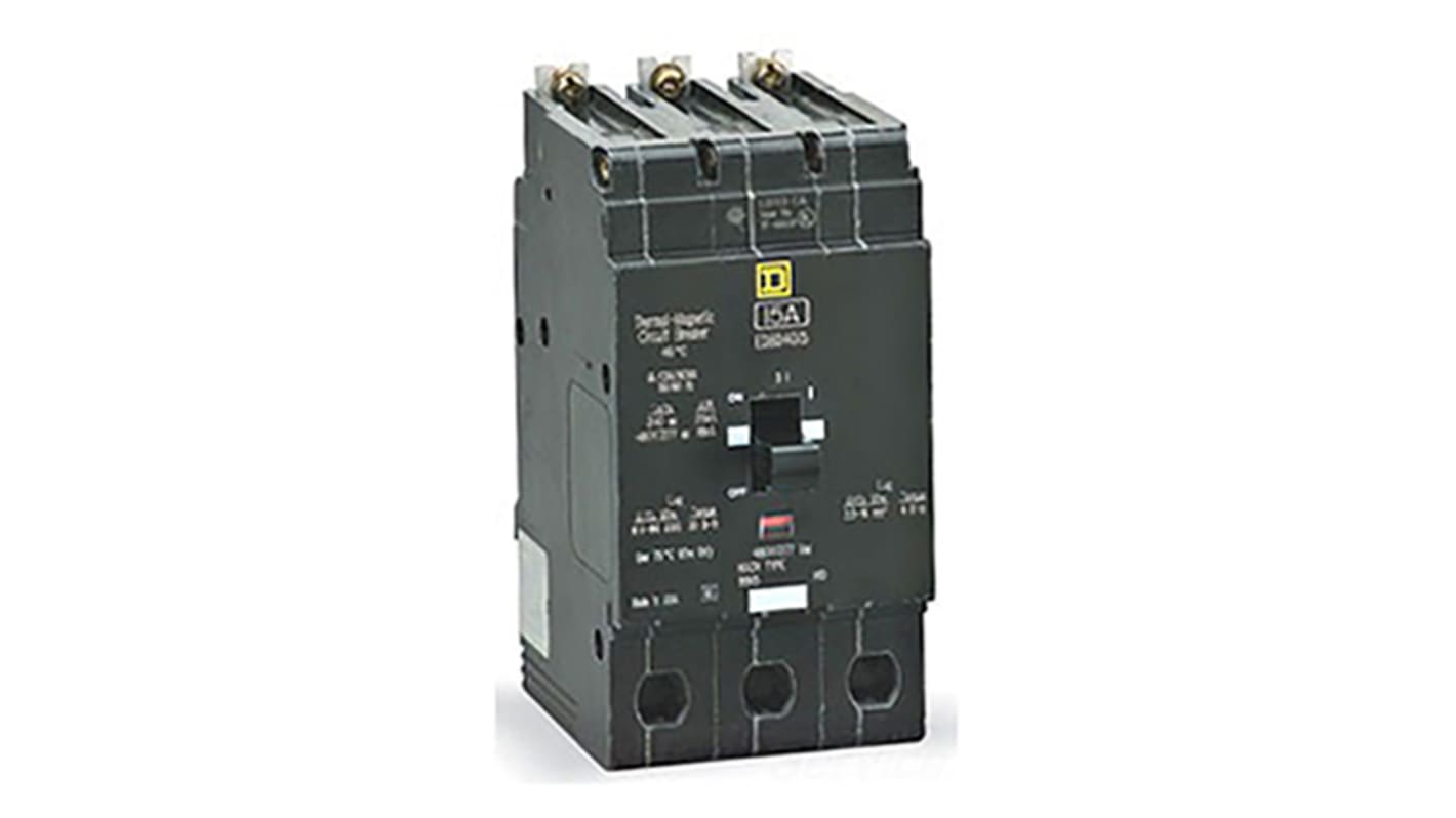 Schneider Electric EDB Motorleistungsschalter, Pol 3 60A 277V, Abschaltvermögen 65 kA