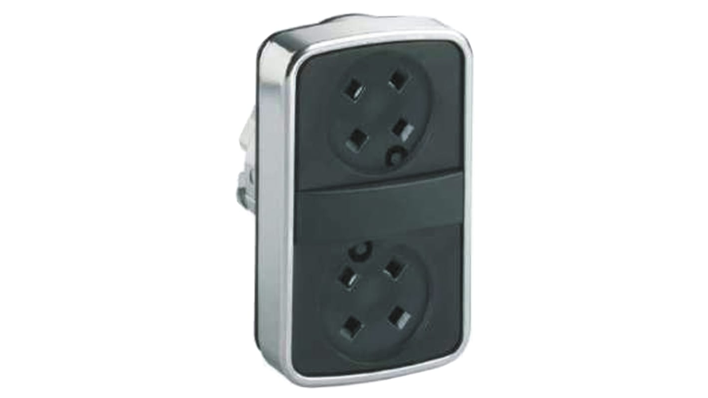 Schneider Electric Harmony XB4 Drucktastenkopf Ø 22mm, Schwarz Tastend Rechteckig, IP67