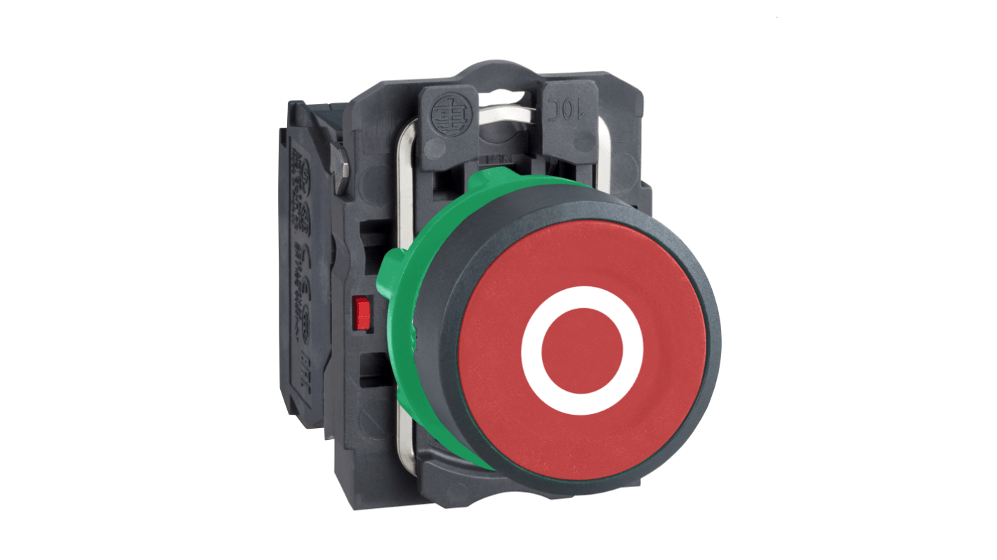 XB5AA4322 | Bouton-poussoir série Harmony XB5, SPST, Montage panneau | RS