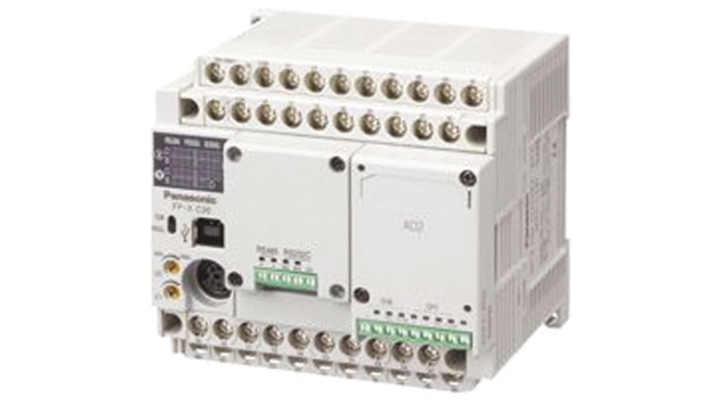 Panasonic AFPX-C Series Series PLC CPU for Use with FP-X Series, NPN Output, 8-Input, DC Input