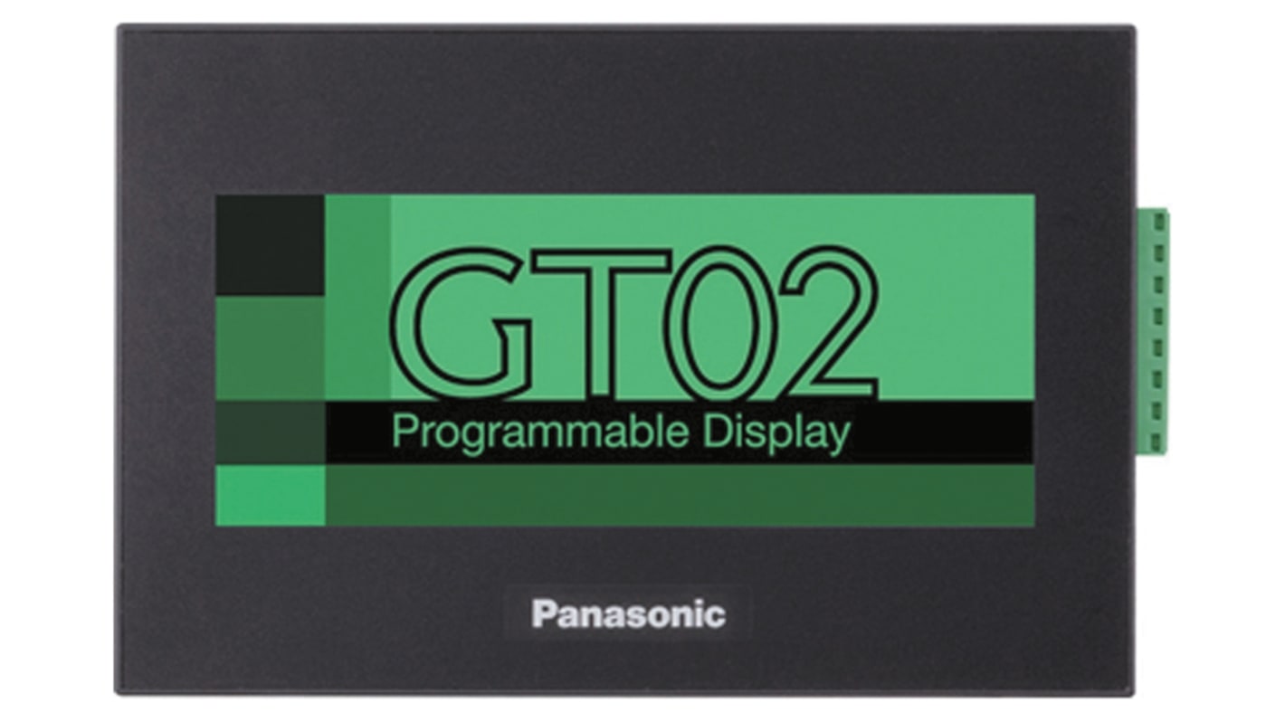 Panasonic 3,8 tommer LCD Touchscreen HMI, GT Programmerbart display, 240 x 96pixels, 112 x 74 x 27 mm