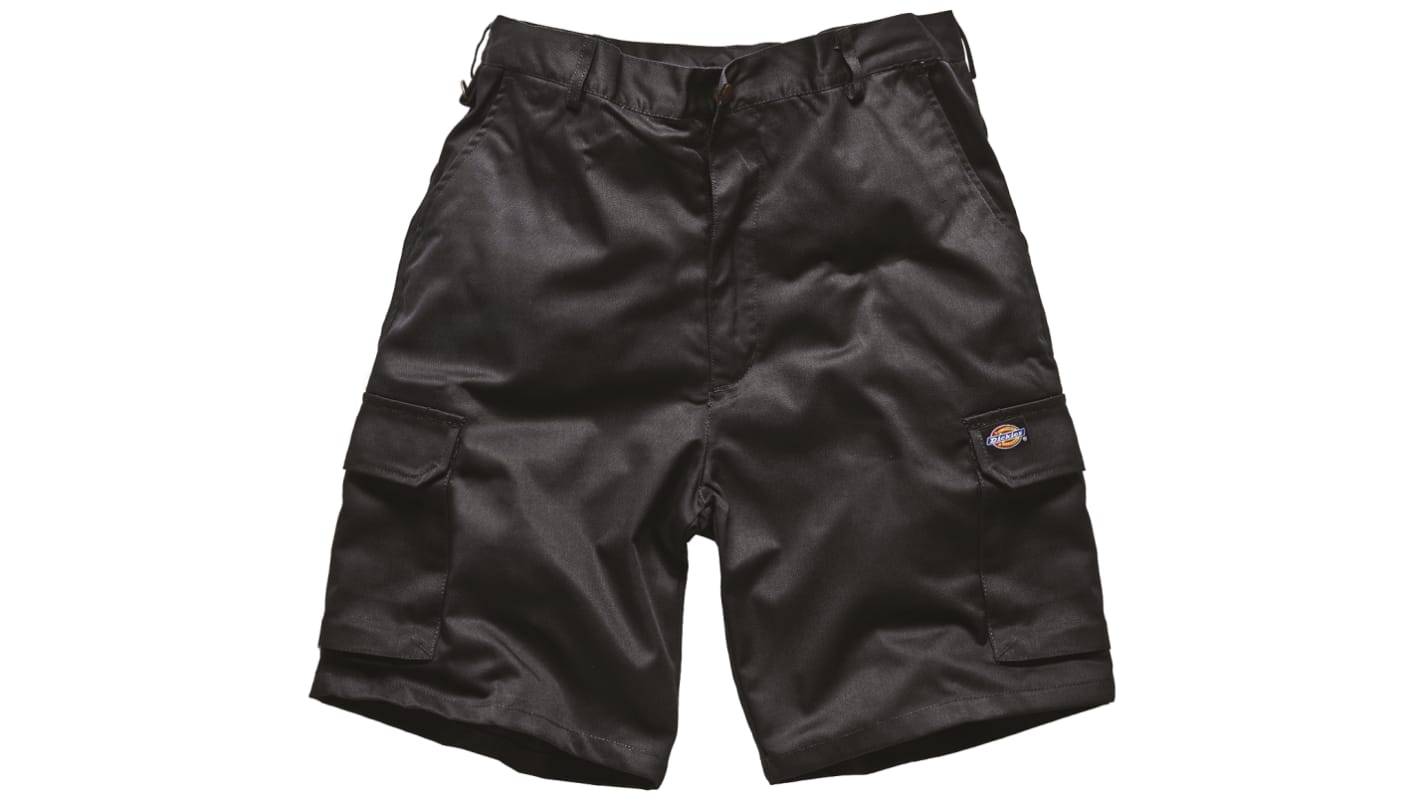 Dickies Redhawk Black Cotton, Polyester Work shorts, 34in