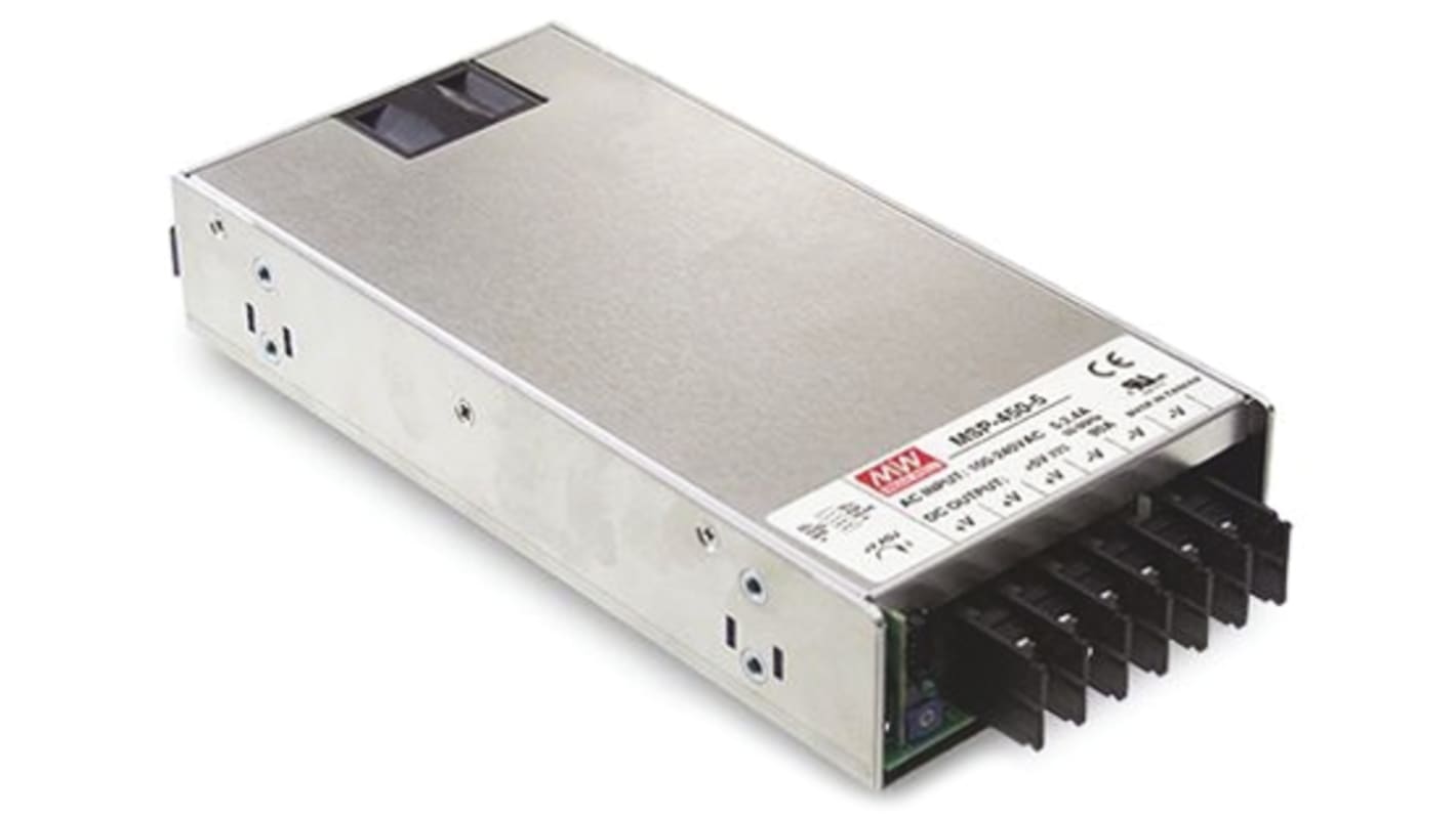 Alimentatore switching MEAN WELL MSP-450-36, 450W, ingresso 120 → 370 V dc, 85 → 264 V ac, uscita 36V cc,