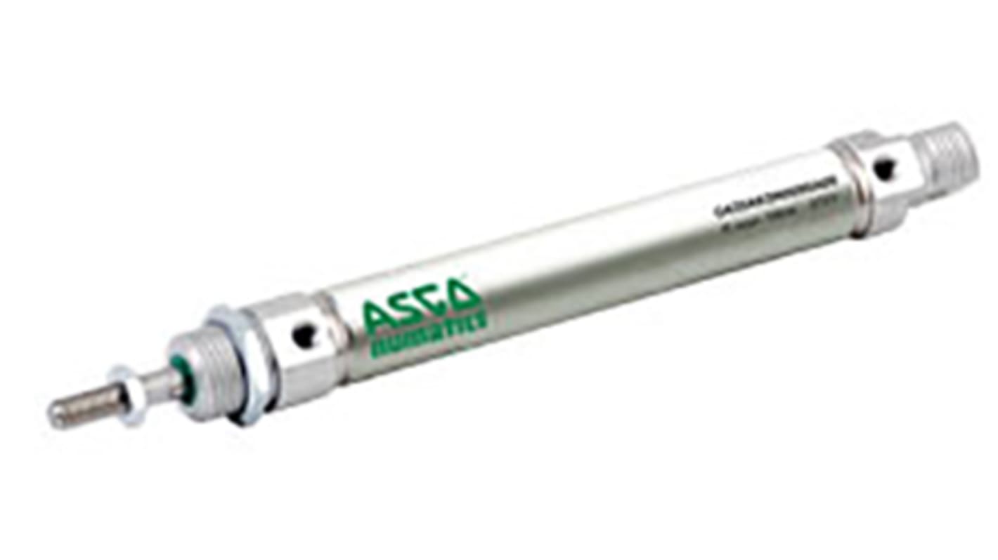 Asco 435 Pneumatik ISO-Zylinder einfachwirkend, Ø 12mm x 150.3mm, Hub 50mm, 10 bar