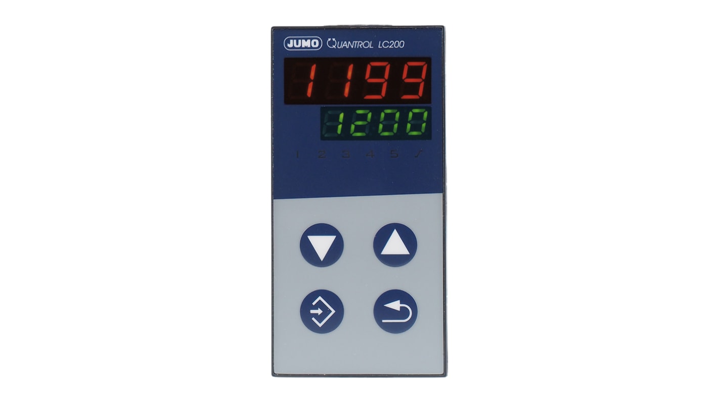 Jumo QUANTROL PID Temperaturregler, 2 x Analog Ausgang, 110 → 240 V ac, 48 x 96mm