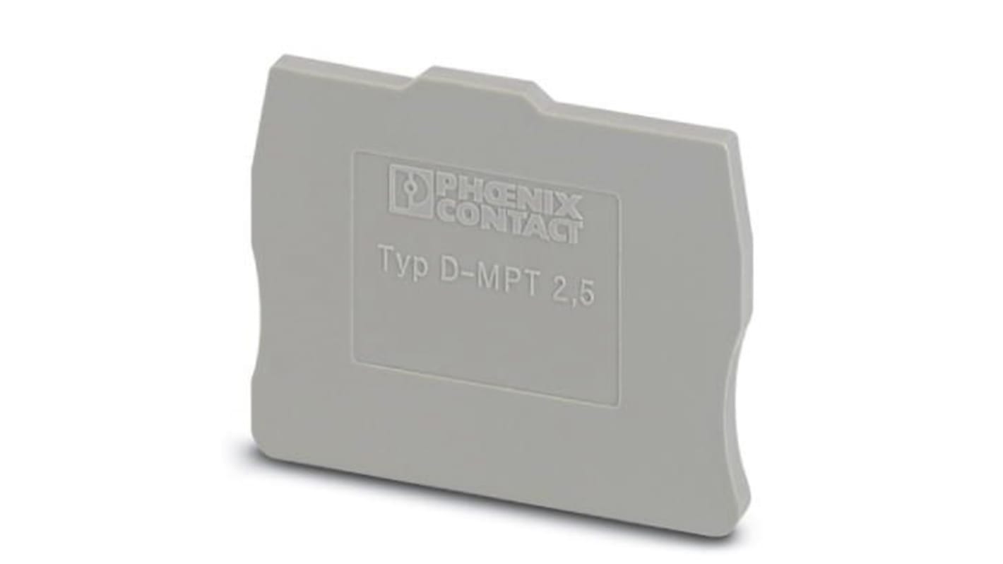 Phoenix Contact D-MPT Series End Cover for Use with Modular Terminal Block
