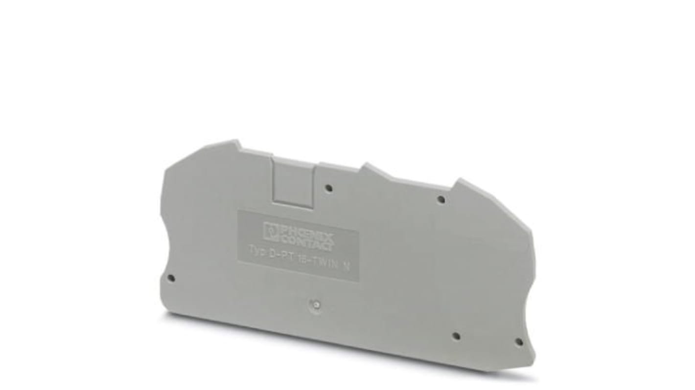 Phoenix Contact D-PT Series End Cover for Use with Modular Terminal Block