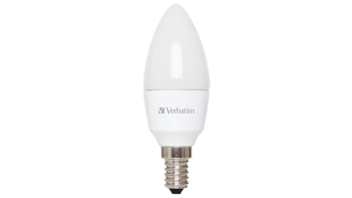 Verbatim, LED-Lampe, Kerze, 4,5 W / 230V, 350 lm, E14 Sockel warmweiß