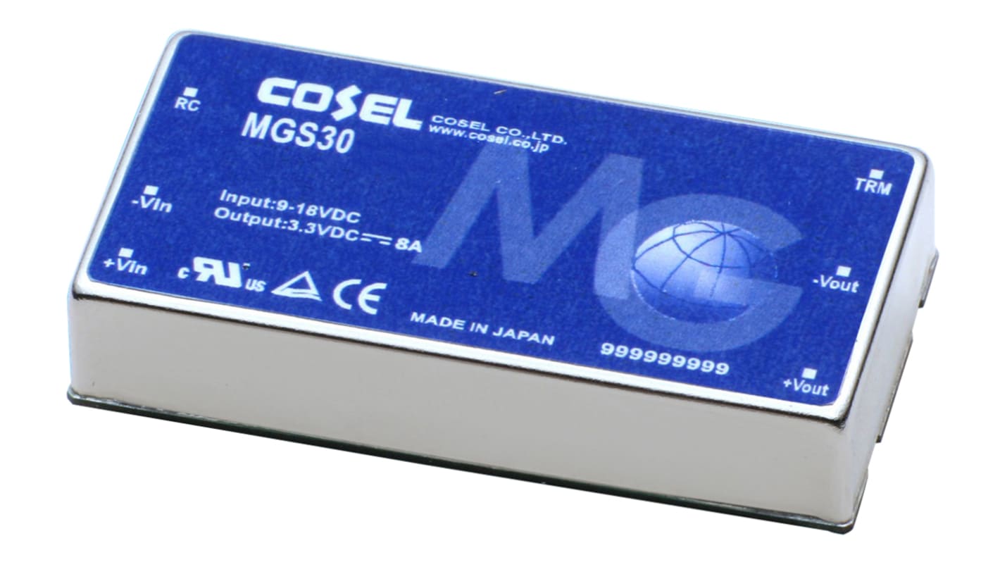 Cosel DC-DCコンバータ Vout：5V dc 9 → 18 V dc, 30W, MGS301205