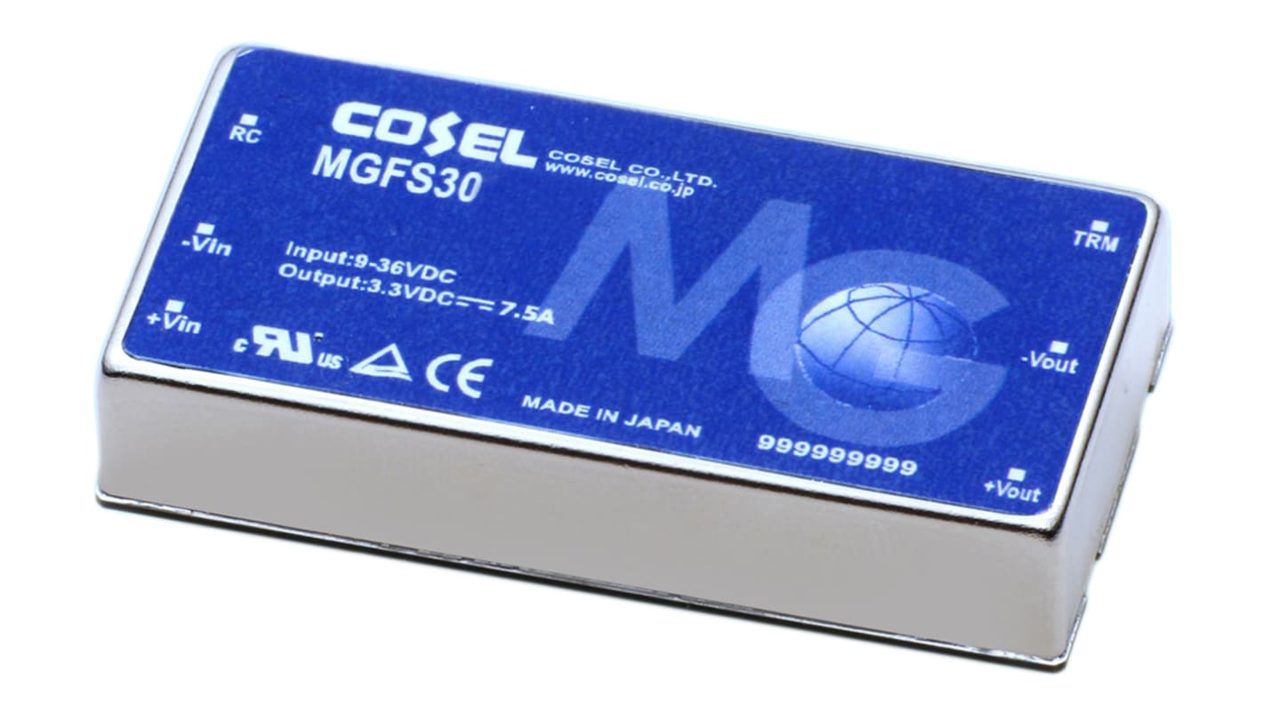 Cosel DC-DCコンバータ Vout：5V dc 9 → 36 V dc, 30W, MGFS302405